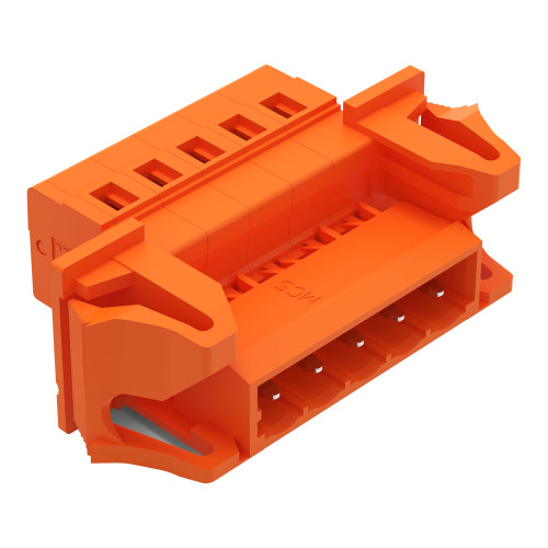 1-conductor male connector, CAGE CLAMP&reg;, 2.5 mm&sup2;, orange
