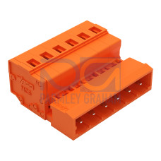 1-conductor male connector, CAGE CLAMP&reg;, 2.5 mm&sup2;, orange