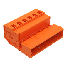 1-conductor male connector, CAGE CLAMP&reg;, 2.5 mm&sup2;, orange