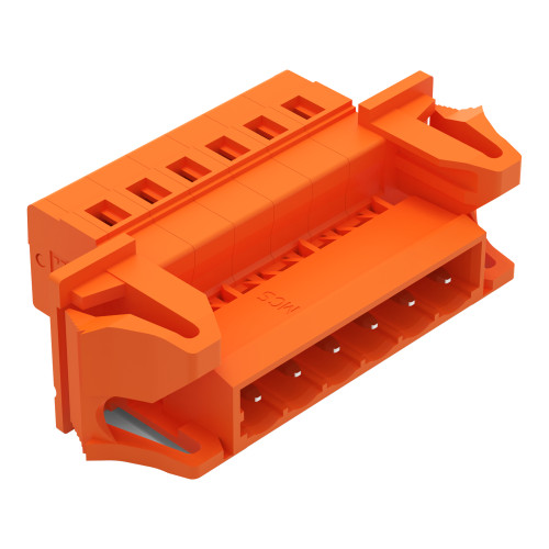 1-conductor male connector, CAGE CLAMP&reg;, 2.5 mm&sup2;, orange