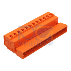 1-conductor male connector, CAGE CLAMP&reg;, 2.5 mm&sup2;, orange