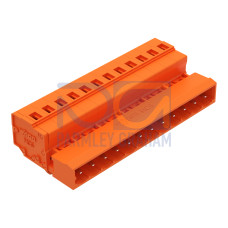 1-conductor male connector, CAGE CLAMP&reg;, 2.5 mm&sup2;, orange