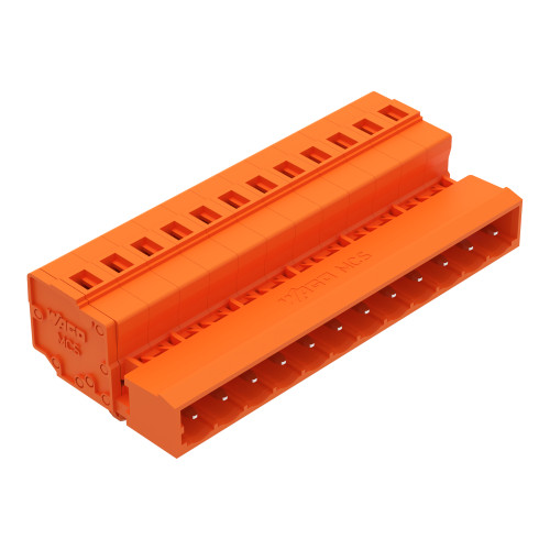 1-conductor male connector, CAGE CLAMP&reg;, 2.5 mm&sup2;, orange