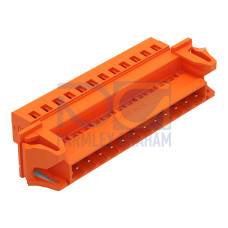 1-conductor male connector, CAGE CLAMP&reg;, 2.5 mm&sup2;, orange