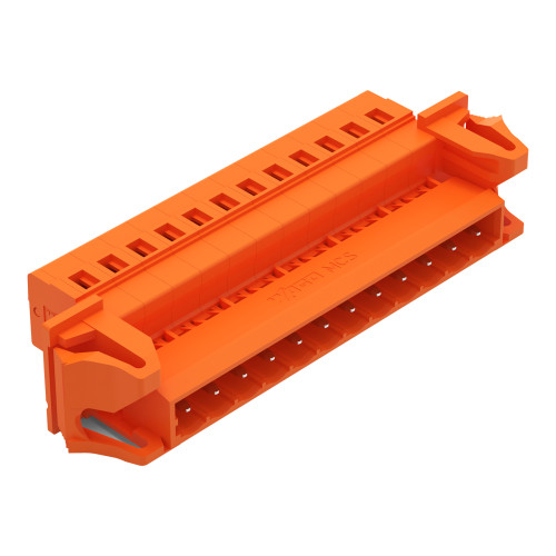 1-conductor male connector, CAGE CLAMP&reg;, 2.5 mm&sup2;, orange