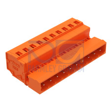 1-conductor male connector, CAGE CLAMP&reg;, 2.5 mm&sup2;, orange