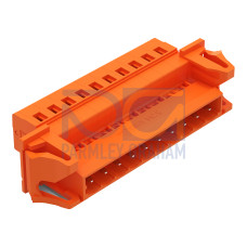 1-conductor male connector, CAGE CLAMP&reg;, 2.5 mm&sup2;, orange