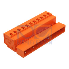 1-conductor male connector, CAGE CLAMP&reg;, 2.5 mm&sup2;, orange