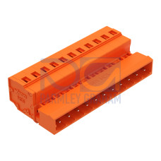 1-conductor male connector, CAGE CLAMP&reg;, 2.5 mm&sup2;, orange