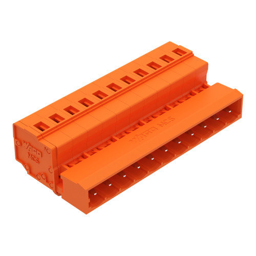 1-conductor male connector, CAGE CLAMP&reg;, 2.5 mm&sup2;, orange