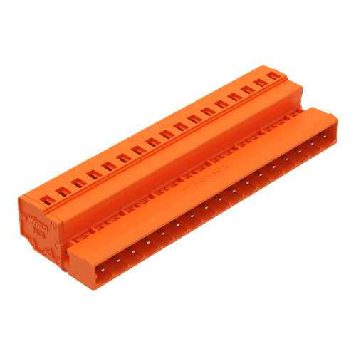 1-conductor male connector, CAGE CLAMP&reg;, 2.5 mm&sup2;, orange