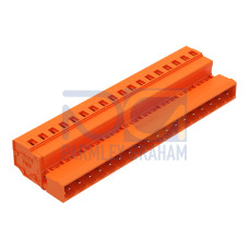 1-conductor male connector, CAGE CLAMP&reg;, 2.5 mm&sup2;, orange
