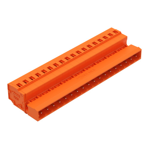 1-conductor male connector, CAGE CLAMP&reg;, 2.5 mm&sup2;, orange