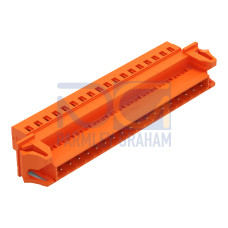1-conductor male connector, CAGE CLAMP&reg;, 2.5 mm&sup2;, orange