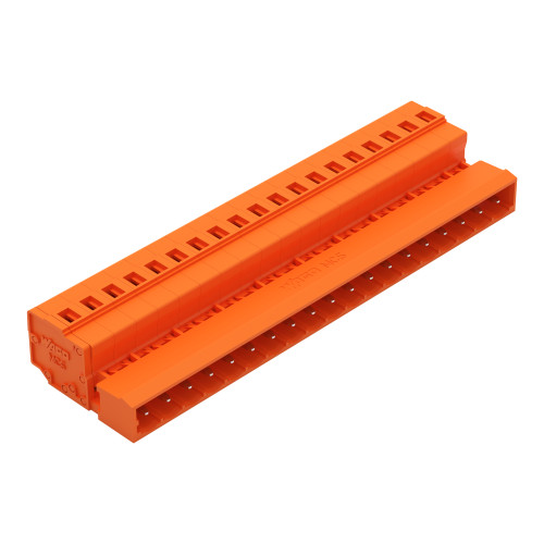 1-conductor male connector, CAGE CLAMP&reg;, 2.5 mm&sup2;, orange