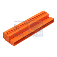 1-conductor male connector, CAGE CLAMP&reg;, 2.5 mm&sup2;, orange