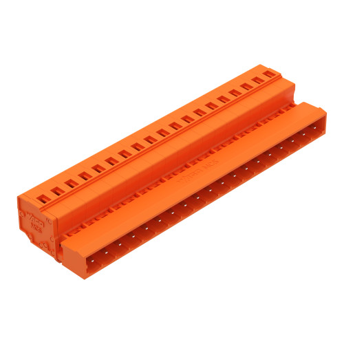 1-conductor male connector, CAGE CLAMP&reg;, 2.5 mm&sup2;, orange