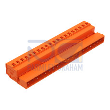 1-conductor male connector, CAGE CLAMP&reg;, 2.5 mm&sup2;, orange