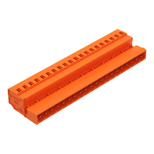 1-conductor male connector, CAGE CLAMP&reg;, 2.5 mm&sup2;, orange