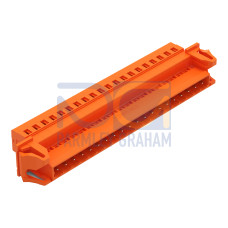 1-conductor male connector, CAGE CLAMP&reg;, 2.5 mm&sup2;, orange