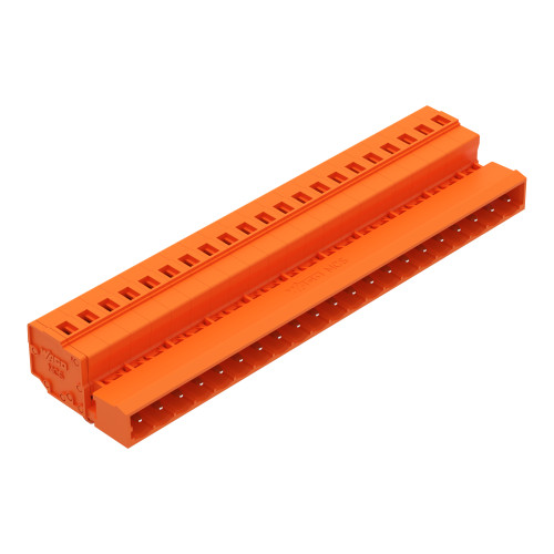 1-conductor male connector, CAGE CLAMP&reg;, 2.5 mm&sup2;, orange