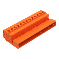 1-conductor male connector, CAGE CLAMP&reg;, 2.5 mm&sup2;, orange