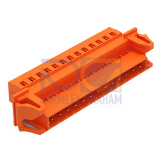 1-conductor male connector, CAGE CLAMP&reg;, 2.5 mm&sup2;, orange