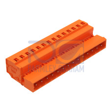 1-conductor male connector, CAGE CLAMP&reg;, 2.5 mm&sup2;, orange
