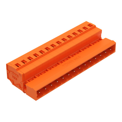 1-conductor male connector, CAGE CLAMP&reg;, 2.5 mm&sup2;, orange