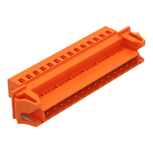 1-conductor male connector, CAGE CLAMP&reg;, 2.5 mm&sup2;, orange