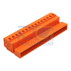 1-conductor male connector, CAGE CLAMP&reg;, 2.5 mm&sup2;, orange
