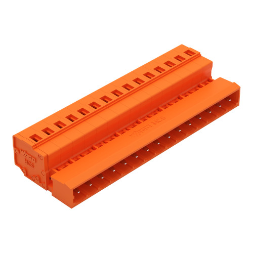 1-conductor male connector, CAGE CLAMP&reg;, 2.5 mm&sup2;, orange