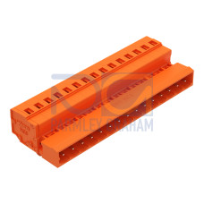 1-conductor male connector, CAGE CLAMP&reg;, 2.5 mm&sup2;, orange