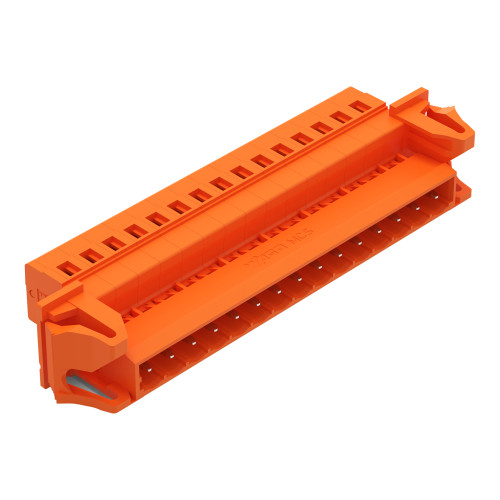 1-conductor male connector, CAGE CLAMP&reg;, 2.5 mm&sup2;, orange
