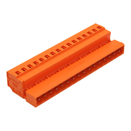 1-conductor male connector, CAGE CLAMP&reg;, 2.5 mm&sup2;, orange