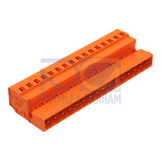 1-conductor male connector, CAGE CLAMP&reg;, 2.5 mm&sup2;, orange