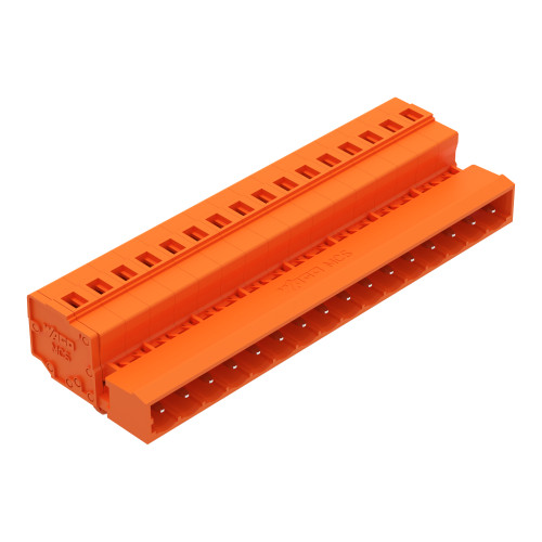 1-conductor male connector, CAGE CLAMP&reg;, 2.5 mm&sup2;, orange