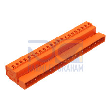 1-conductor male connector, CAGE CLAMP&reg;, 2.5 mm&sup2;, orange