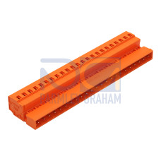 1-conductor male connector, CAGE CLAMP&reg;, 2.5 mm&sup2;, orange