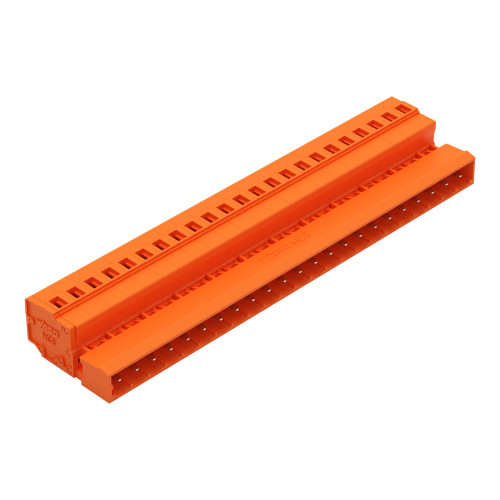 1-conductor male connector, CAGE CLAMP&reg;, 2.5 mm&sup2;, orange
