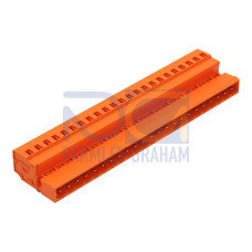 1-conductor male connector, CAGE CLAMP&reg;, 2.5 mm&sup2;, orange