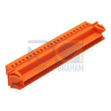 1-conductor male connector, CAGE CLAMP&reg;, 2.5 mm&sup2;, orange