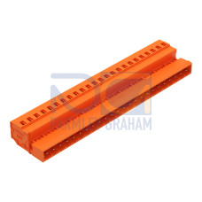 1-conductor male connector, CAGE CLAMP&reg;, 2.5 mm&sup2;, orange