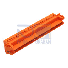 1-conductor male connector, CAGE CLAMP&reg;, 2.5 mm&sup2;, orange