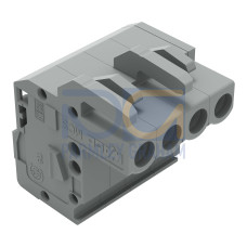 1-conductor female connector, angled, CAGE CLAMP&reg;, 2.5 mm&sup2;, gray