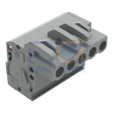 1-conductor female connector, angled, CAGE CLAMP&reg;, 2.5 mm&sup2;, gray