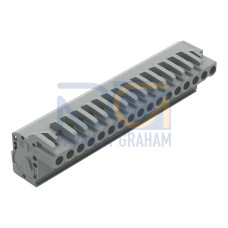 1-conductor female connector, angled, CAGE CLAMP&reg;, 2.5 mm&sup2;, gray