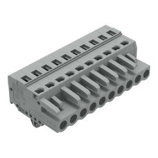 1-conductor female connector, CAGE CLAMP&reg;, 2.5 mm&sup2;, gray