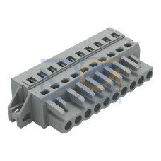 1-conductor female connector, CAGE CLAMP&reg;, 2.5 mm&sup2;, gray