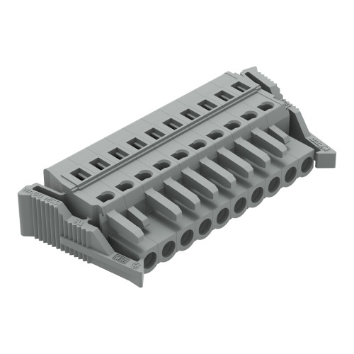 1-conductor female connector, CAGE CLAMP&reg;, 2.5 mm&sup2;, gray